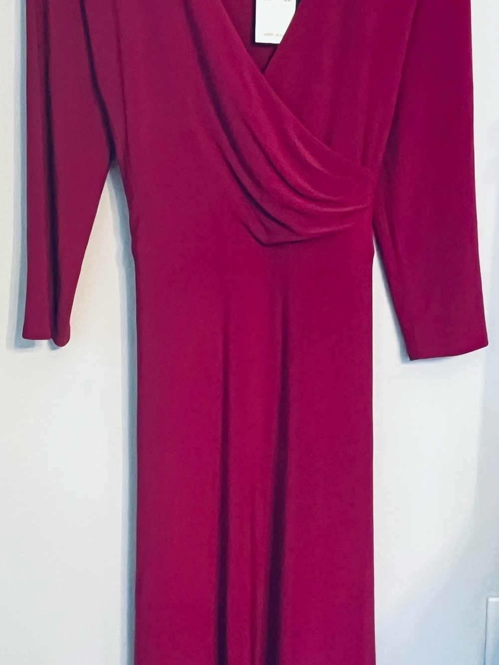NWT Ralph Lauren Women’s Long Sleeve Wrap-Style Midi Dress